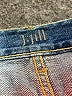 J.Jill 100% Cotton Chevron-herringbone Blue Jeans Size 16 (tall) - photo 7