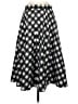 Talbots 100% Polyester Checkered-gingham Black Casual Skirt Size 4 - photo 2