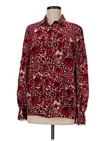 Tory Burch Long Sleeve Silk Top (view 1)