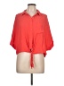 Topshop 100% Viscose Red 3/4 Sleeve Blouse Size 12 - photo 1