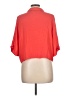 Topshop 100% Viscose Red 3/4 Sleeve Blouse Size 12 - photo 2