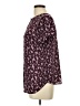 Unbranded 100% Polyester Animal Print Purple Short Sleeve Blouse Size L (estimated) - photo 5
