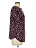 Unbranded 100% Polyester Animal Print Purple Short Sleeve Blouse Size L (estimated) - photo 4