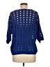 Halogen 100% Cotton Blue 3/4 Sleeve Blouse Size M - photo 2