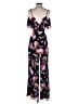 Nicholas 100% Silk Floral Black Jumpsuit Size 0 - photo 2