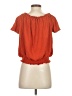 Madewell 100% Cotton Orange Texture &amp; Thread Drawstring Top Size XS - photo 2