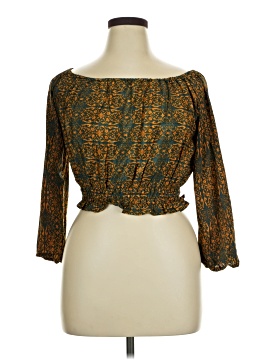 Earthbound Trading Co. 3/4 Sleeve Blouse