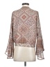 Willow & Root 100% Polyester Brown Long Sleeve Blouse Size S - photo 2