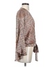 Willow & Root 100% Polyester Brown Long Sleeve Blouse Size S - photo 4
