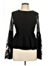 Shein Black Long Sleeve Blouse Size L - photo 1