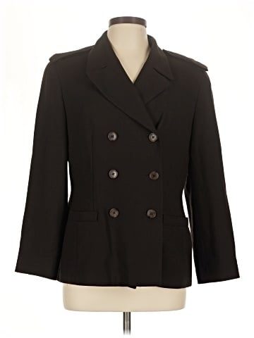 Linda Allard Ellen Tracy Wool Blazer (view 1)