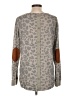 Pink Clover Animal Print Gray Pullover Sweater Size L - photo 2