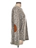 Pink Clover Animal Print Gray Pullover Sweater Size L - photo 4