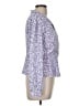 Allegra K 100% Polyester Purple Long Sleeve Blouse Size M - photo 4