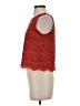 Monteau Red Sleeveless Blouse Size S - photo 5