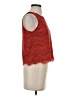 Monteau Red Sleeveless Blouse Size S - photo 4