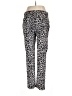 89th & Madison Animal Print Silver Casual Pants Size L - photo 2
