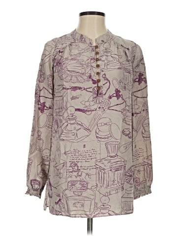 Hayden Harnett 3/4 Sleeve Silk Top (view 1)