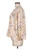 Ann Taylor 100% Polyester Yellow 3/4 Sleeve Blouse Size M - photo 5