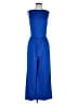 Pretty Garden Solid Blue Jumpsuit Size S - photo 1
