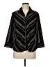 Ninety Stripes Black 3/4 Sleeve Button-Down Shirt Size M (estimated) - photo 1