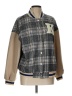 Shein 100% Polyester Argyle Brown Jacket Size L - photo 1