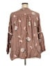 Torrid 100% Rayon Brown Long Sleeve Blouse Size 3X Plus (3) - photo 2