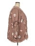 Torrid 100% Rayon Brown Long Sleeve Blouse Size 3X Plus (3) - photo 4