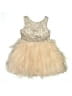 H&M 100% Polyamide Gold Dress Size 9 - 10 - photo 1