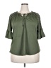 Assorted Brands Green 3/4 Sleeve Blouse Size 2X - photo 1