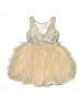H&M 100% Polyamide Gold Dress Size 9 - 10 - photo 2