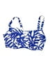Kona Sol Print Blue Swimsuit Top Size 22 - photo 1