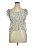 RSQ Blue Short Sleeve Blouse Size XL - photo 1