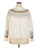 North Pole Trading Co. Chevron-herringbone Ivory Pullover Sweater Size XXL - photo 1