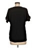 Miami 100% Polyester Black Short Sleeve Blouse Size M - photo 2