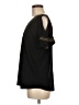Miami 100% Polyester Black Short Sleeve Blouse Size M - photo 5