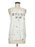 Unbranded White Sleeveless T-Shirt Size M (estimated) - photo 1
