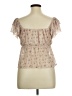 RSQ Tan Short Sleeve Blouse Size XL - photo 2