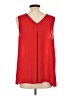 Violet & Claire 100% Polyester Red Sleeveless Blouse Size L - photo 2