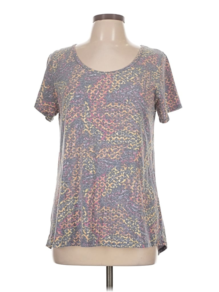 Pre-owned Lularoe Short Sleeve T-shirt In Gray