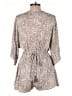 Dress Forum 100% Rayon Paisley Gray Romper Size M - photo 2