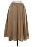 Mimu Maxi Solid Tan Casual Skirt Size S - photo 2