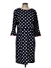 Phase Seven Polka Dots Blue Casual Dress Size 12 - photo 1