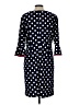 Phase Seven Polka Dots Blue Casual Dress Size 12 - photo 2