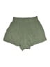 Unbranded 100% Rayon Solid Green Teal Khaki Shorts Size S - photo 2