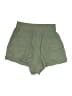 Unbranded 100% Rayon Solid Green Teal Khaki Shorts Size S - photo 1