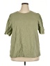 DR2 100% Cotton Green Short Sleeve Top Size 2X - photo 1