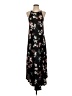 Aqua Floral Black Casual Dress Size XS - photo 1