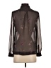 Gap 100% Polyester Black Long Sleeve Blouse Size XS - photo 2