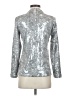 Chico's Metallic Silver Turtleneck Sweater Size S - photo 2
